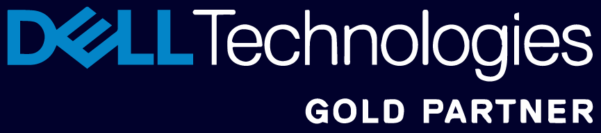 DellTechnologies_GoldPartner_Logo_Branco Revenda Autorizada Dell