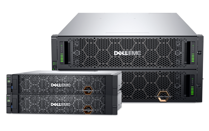 Família Dell PowerVault ME5: arrays ME5012, ME5024 e ME5084 e gabinetes de expansão